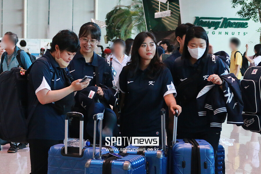 ▲ 여자야구 대표팀. ⓒ인천국제공항, 이교덕 기자