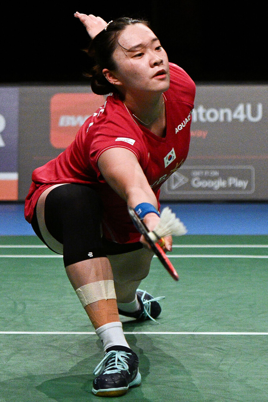 ▲ 김가은이 2023 BWF 호주오픈 여자 단식 결승전에서 경기를 펼치고 있다. ⓒ연합뉴스/AFP
