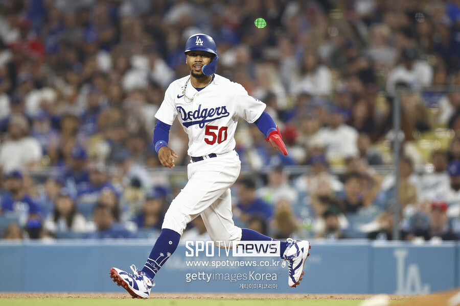 ▲ 내외야를 넘나드는 맹활약을 선보이고 있는 NL MVP 후보 무키 베츠