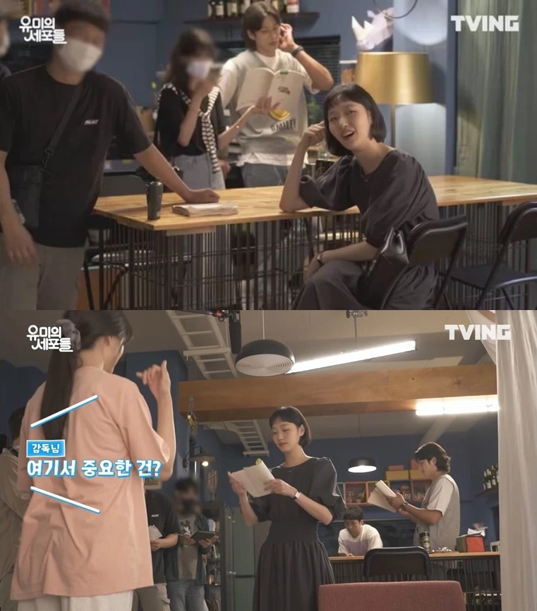 ▲ 출처|티빙 '유미의 세포들' 메이킹 영상 캡처