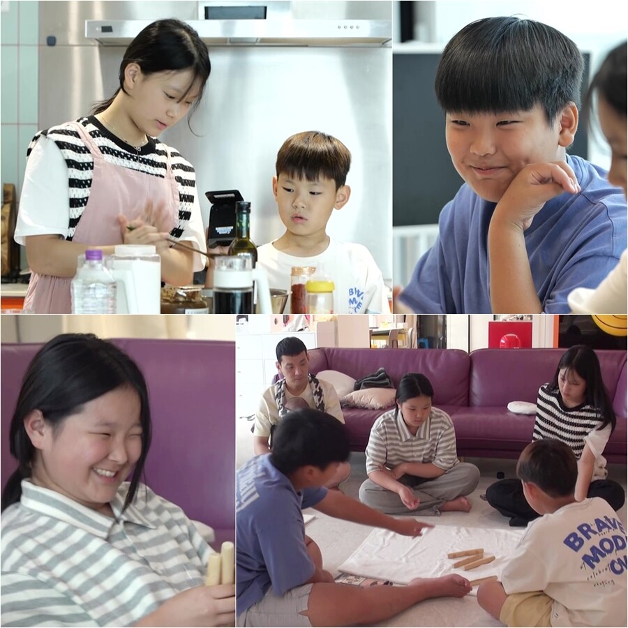 "다섯 명 낳아 놓고 조용히 하라는 건 사치" 정성호, 초5 딸 일침에 반성('슈돌')