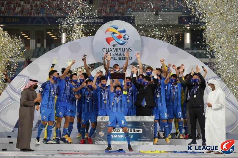 ▲ 2020년 ACL 우승팀 울산현대 ⓒ 한국프로축구연맹