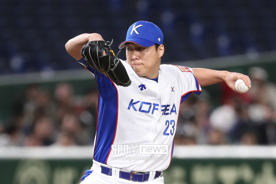 ▲ 국가대표팀 출전 당시의 차우찬 ⓒ스포티비뉴스DB