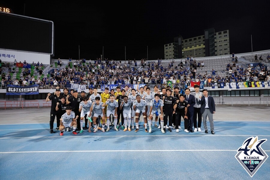 ▲ 인천이 오반석의 극장골에 힘입어 2-1 승리를 거뒀다. ⓒ한국프로축구연맹