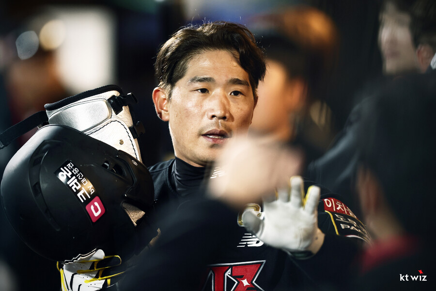 ▲ kt 위즈 주장 박경수. ⓒkt 위즈