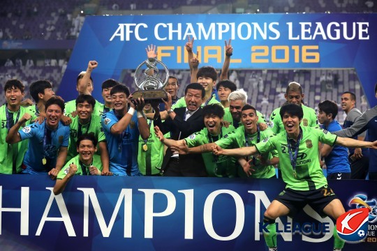 ▲ 전북 현대는 2016년에 정상에 올랐다. ⓒ한국프로축구연맹