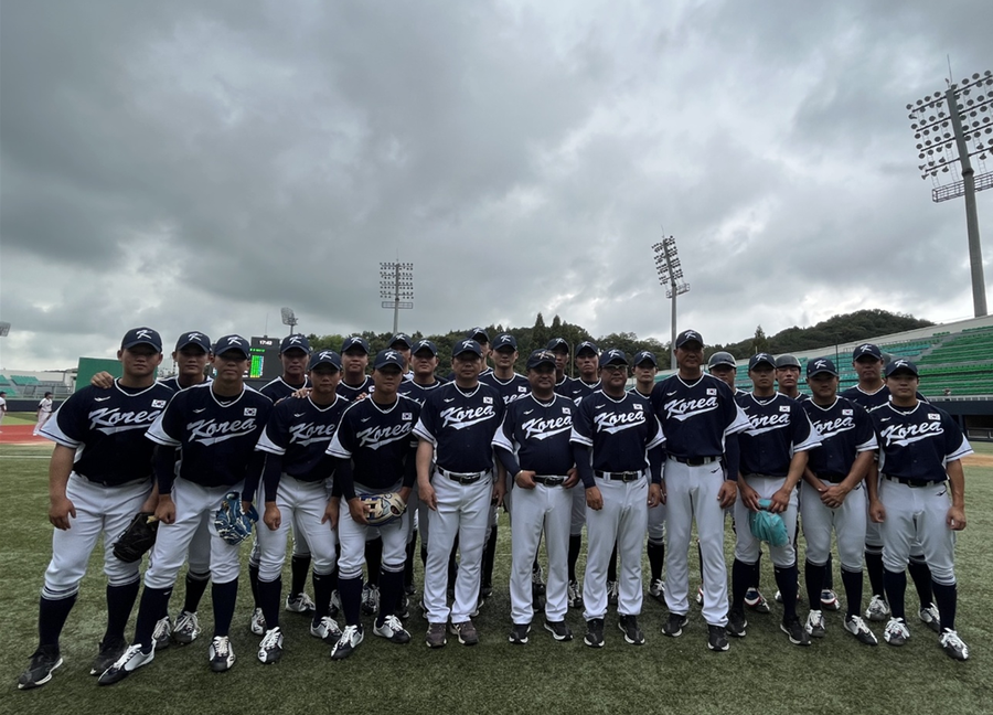 ▲U-18 대한민국 야구 대표팀 선수들. ⓒKBSA