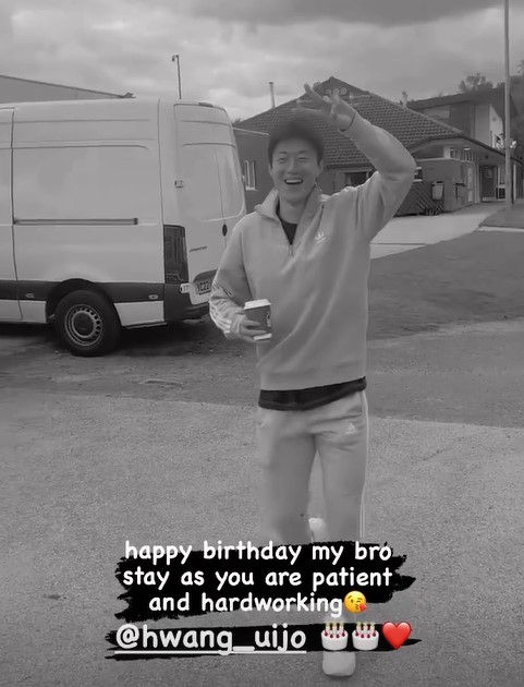 황의조 생일 축하해주는 'SON 절친' → '코리안리거 사랑'은 계속