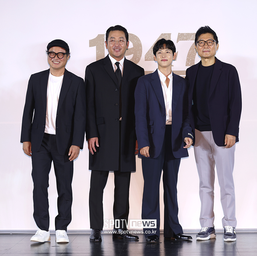 ▲ 김상호 하정우 임시완 강제규 감독 ⓒ곽혜미 기자