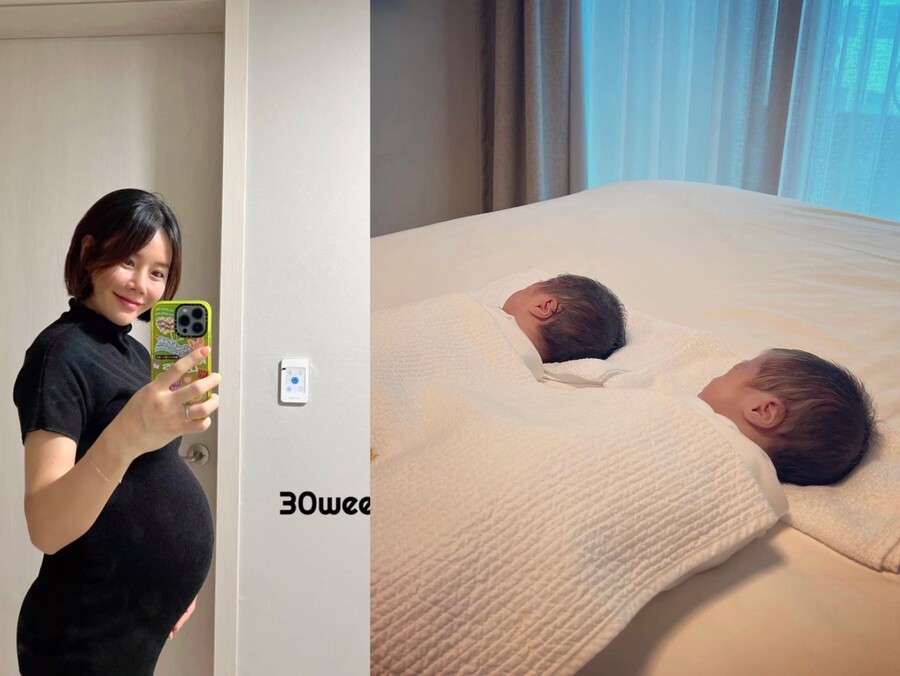 이연두, 쌍둥이 딸 공개 "조금 일찍 나왔지만, 기특한 두 녀석"