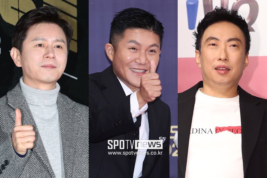 ▲ 김민종, 조세호, 박명수(왼쪽부터). ⓒ곽혜미 기자 ⓒ스포티비뉴스DB