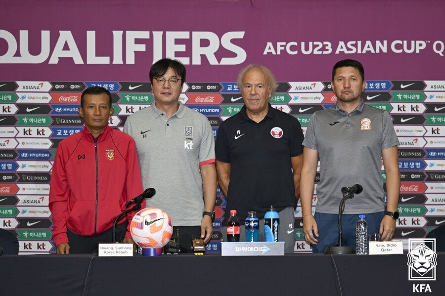 ▲ U-23 아시안컵 예선에 참가한 감독들 ⓒ대한축구협회