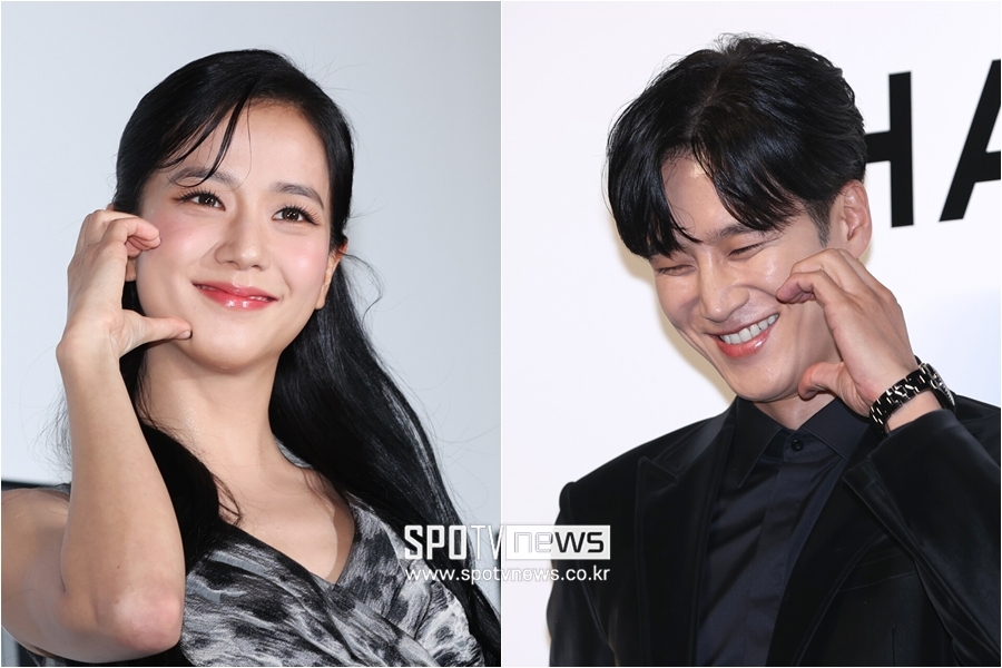 "커플룩인줄"…안보현♥지수, 하트도 미소도 폭발한 첫 공식석상[현장S]