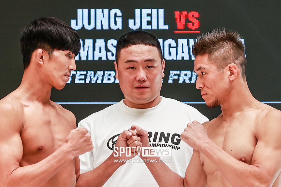'정제일 vs 스가와라' 메인이벤트…링챔피언십 03 출전선수 18명 계체 통과