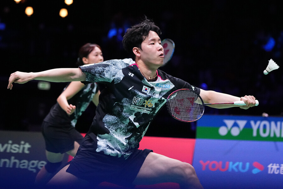 ▲ 서승재(앞)와 채유정 ⓒ연합뉴스/AP