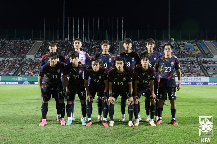 ▲ 키르기스스탄전 선발 라인업. ⓒ대한축구협회