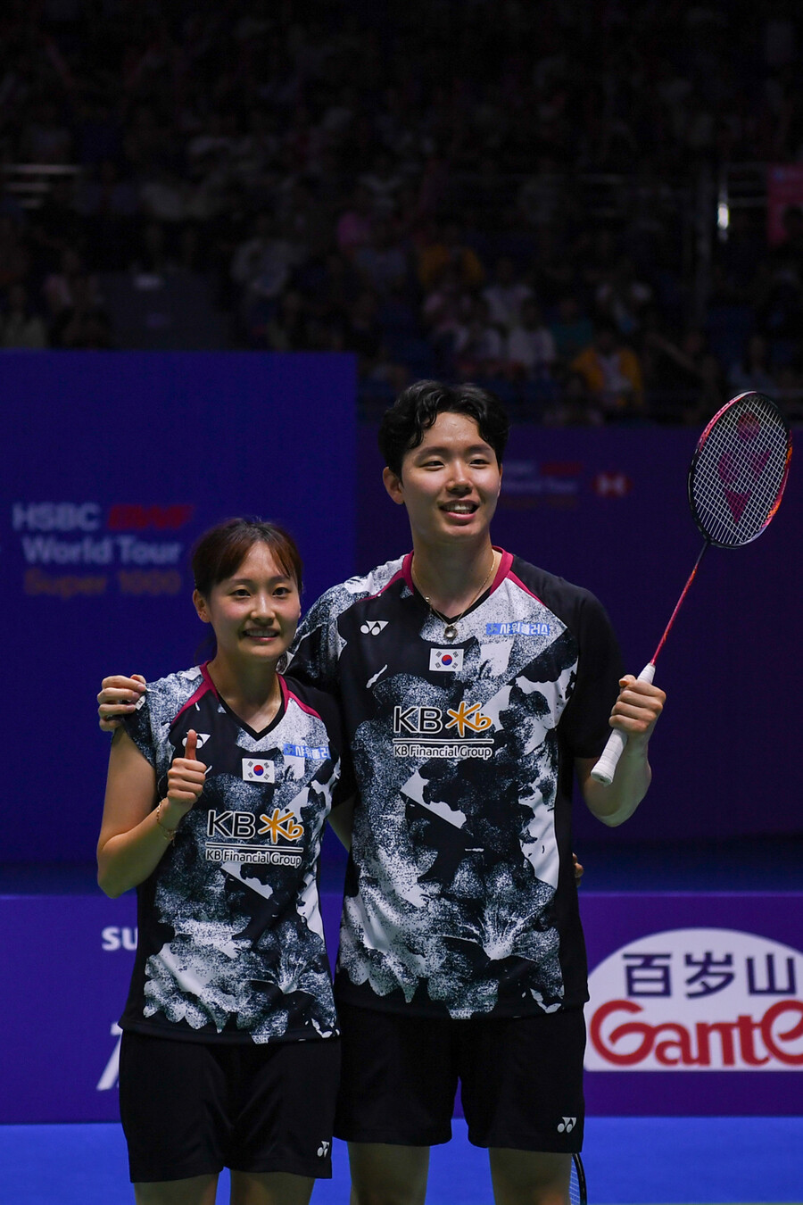 ▲ 2023 BWF 중국오픈 혼합 복식에서 우승한 서승재(오른쪽)-채유정 조 ⓒ연합뉴스/신화