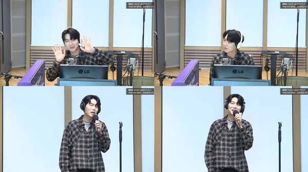 ▲ 12일 방송된 '여성시대 양희은, 김일중입니다'에 출연해 라이브를 선사한 손태진. 보이는라디오 캡처