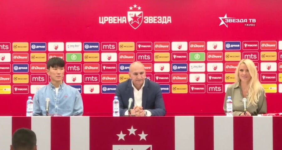 ▲ 황인범이 세르비아 명문 즈베즈다에 입단했다 ⓒ 츠르베나 즈베즈다