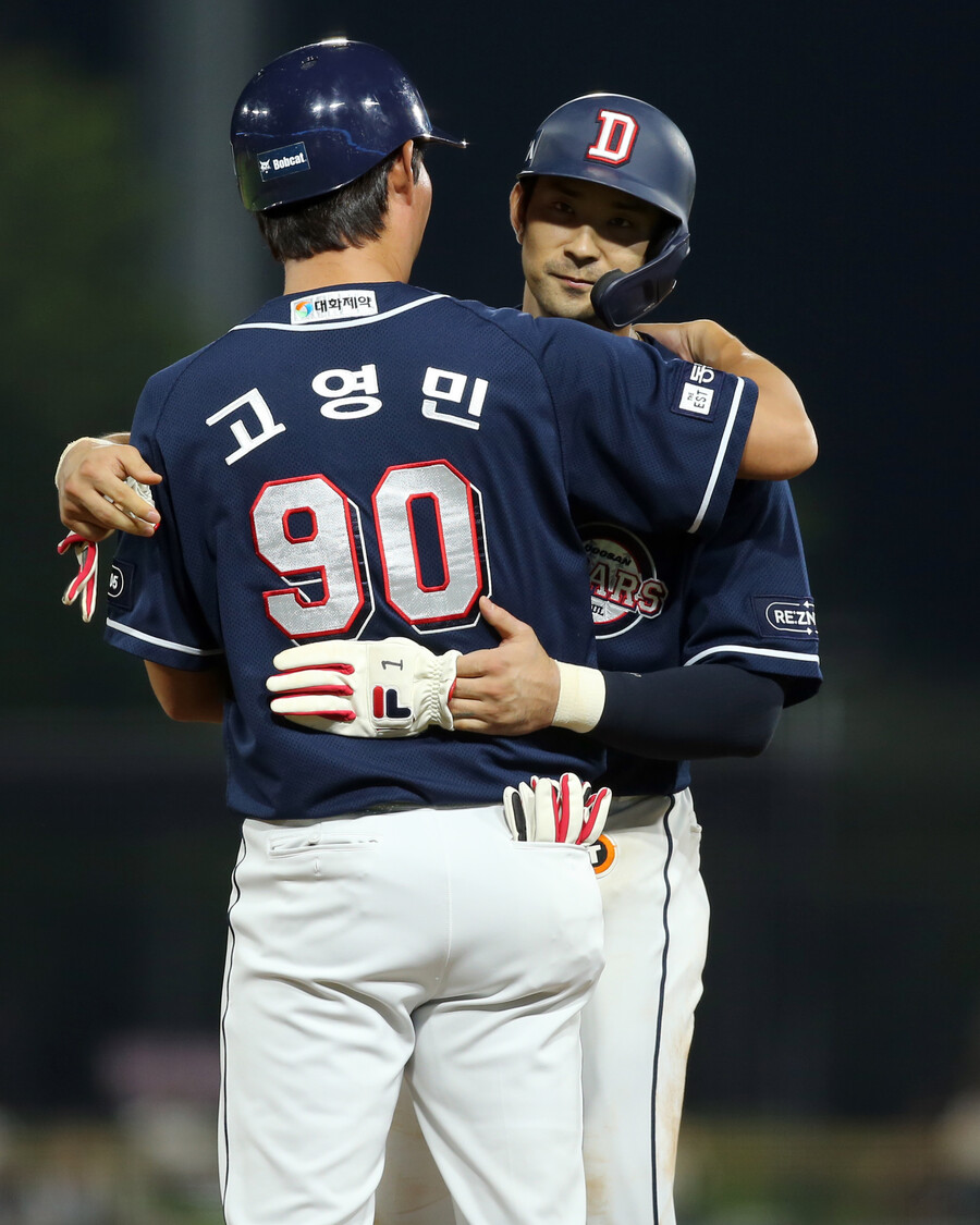 'KBO 최초 대기록' 강승호, 홈런-3루타-2루타-단타 사이클링히트…두산 5연승 질주, KIA에 8-6 대역전승[광주 게임노트]