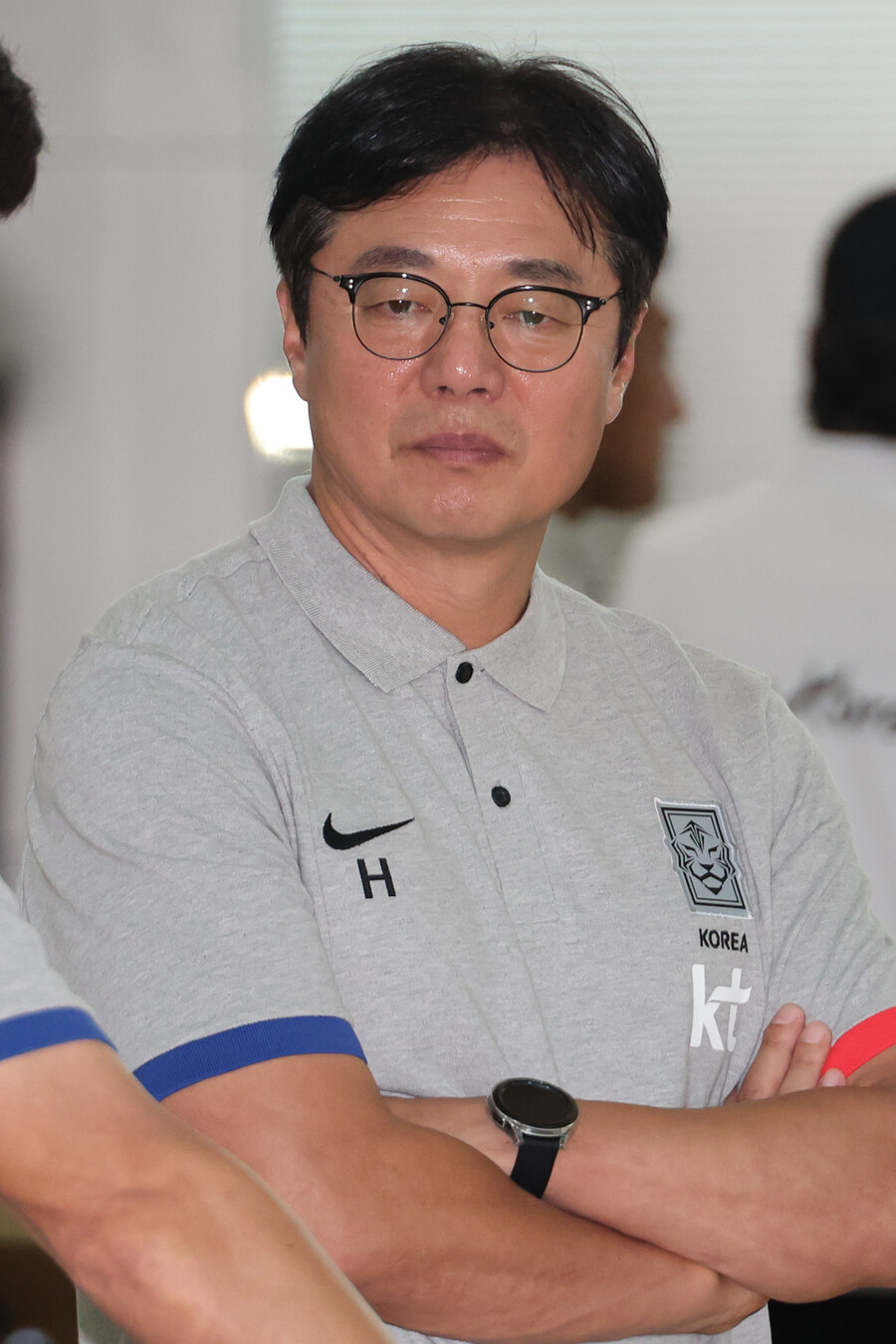 ▲ 항저우 아시안게임에 나서는 24세 이하 축구대표팀. 황선홍 감독과 주장 백승호. ⓒ연합뉴스