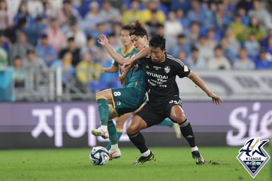 ▲ 울산 현대와 대전 하나시티즌이 1-1로 비겼다.  ⓒ한국프로축구연맹