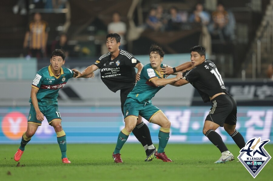 ▲ 울산 현대와 대전 하나시티즌이 1-1로 비겼다.  ⓒ한국프로축구연맹
