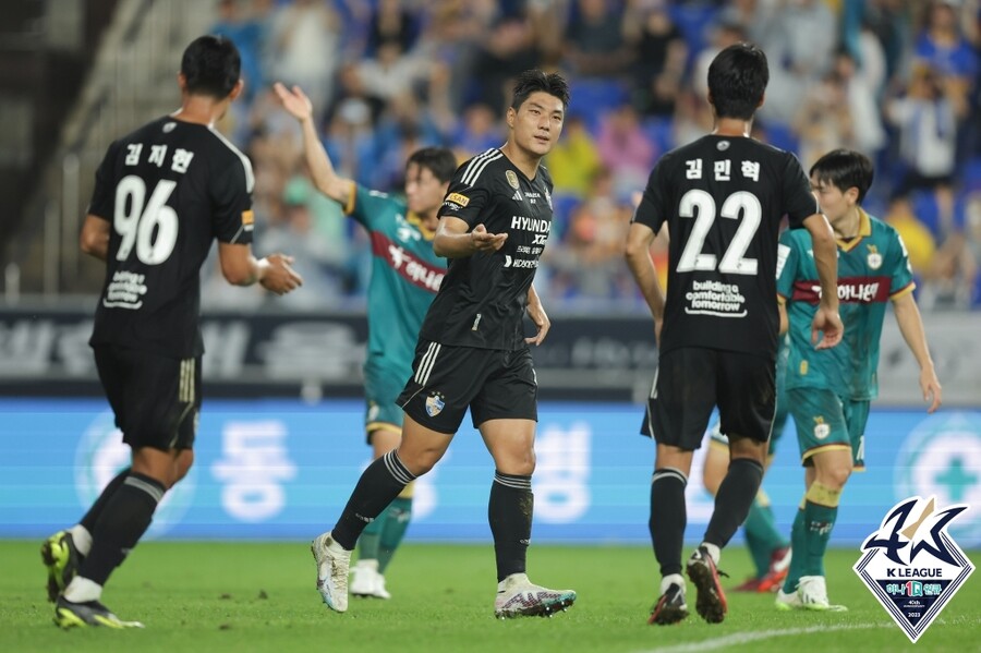 ▲ 울산 현대와 대전 하나시티즌이 1-1로 비겼다.  ⓒ한국프로축구연맹