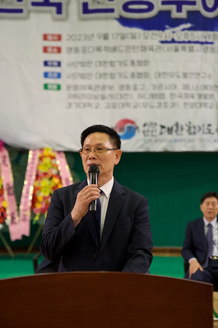 ▲ 황용의 대한합기도총협회장은 '한민족 통일기원 전국 전통무예 한마당'의 비전으로 "무예를 통해 하나되는 페스티벌"을 입에 올렸다. ⓒ 대한합기도총협회
