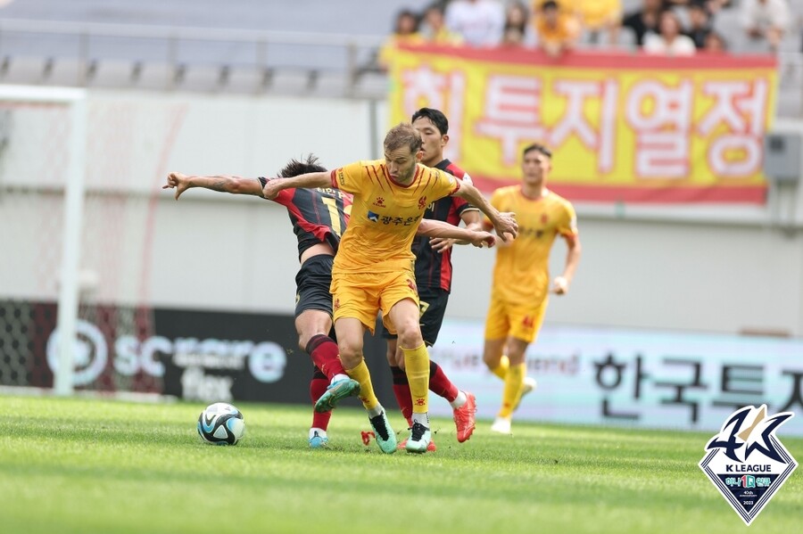 ▲ 10경기 무패, 승격팀 광주의 돌풍이 매섭다 ⓒ 한국프로축구연맹