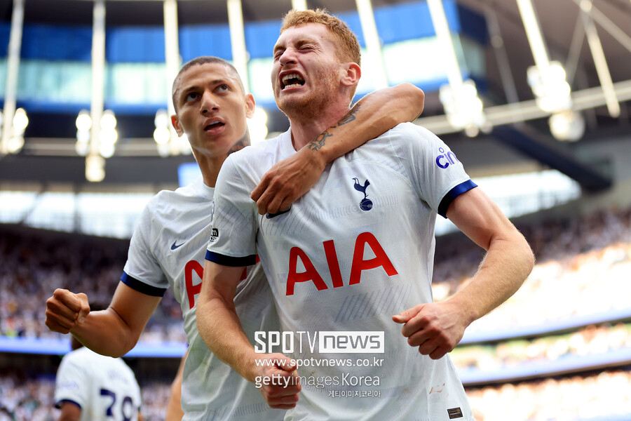 ▲ 2-1 역전승을 이끈 히샬리송과 데얀 쿨루셉스키.