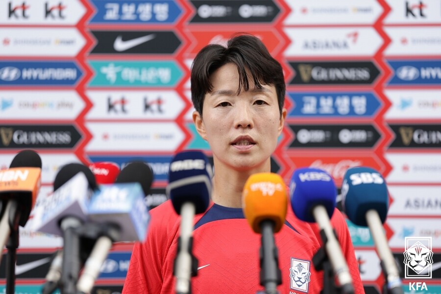▲ 18일 파주NFC에서 여자축구 대표팀이 항저우 아시안게임 출국을 앞두고 최종 훈련을 진행했다 ⓒ 대한축구협회