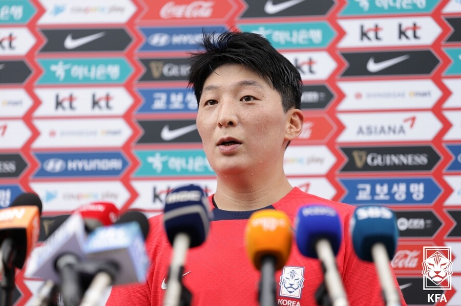 ▲ 18일 파주NFC에서 여자축구 대표팀이 항저우 아시안게임 출국을 앞두고 최종 훈련을 진행했다 ⓒ 대한축구협회