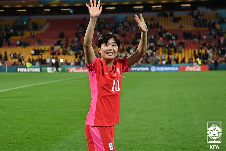 ▲ 여자월드컵에서의 지소연 ⓒ 대한축구협회