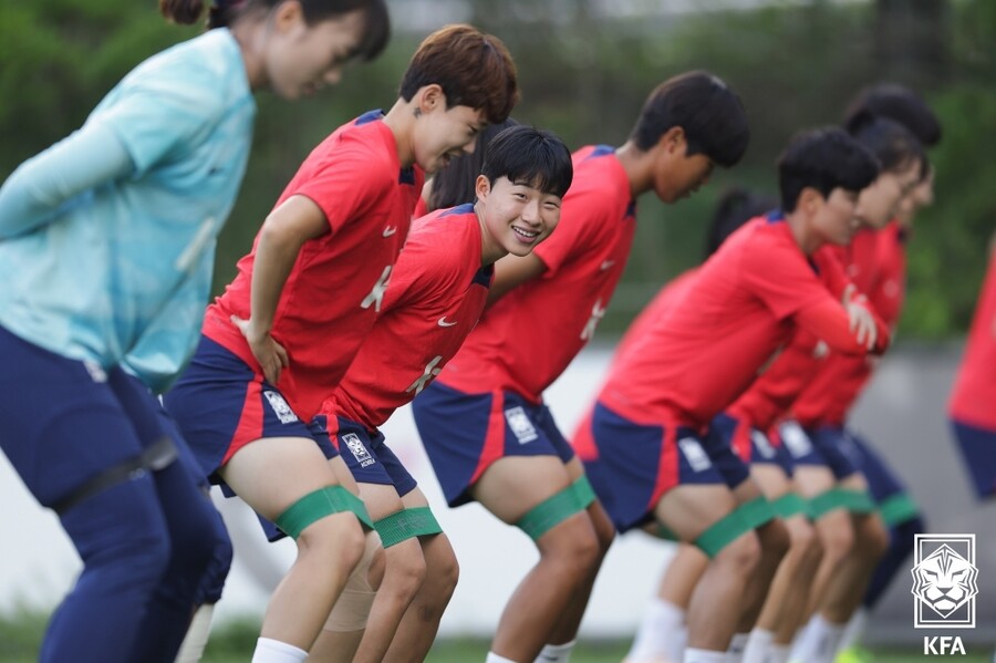 ▲ 여자축구대표팀은 항저우 아시안게임에서 첫 금메달을 노린다. ⓒ대한축구협회