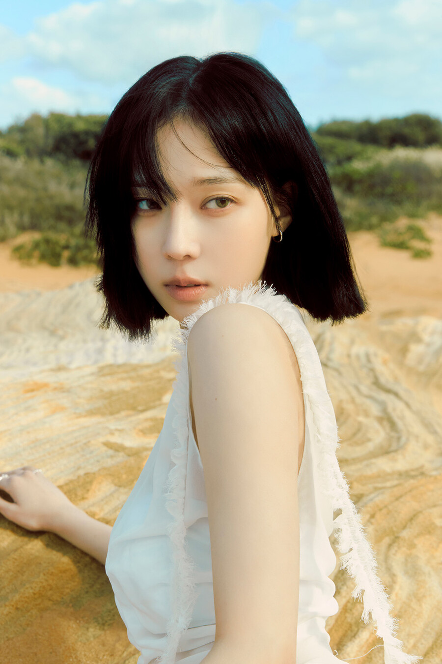 ▲ 걸그룹 에스파의 윈터 ⓒ부산세계탁구선수권대회 조직위원회