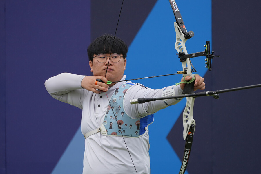 ▲ 제55회 전국 남녀양궁종합선수권 대회 리커브 남자부에서 우승한 서민기 ⓒ대한양궁협회