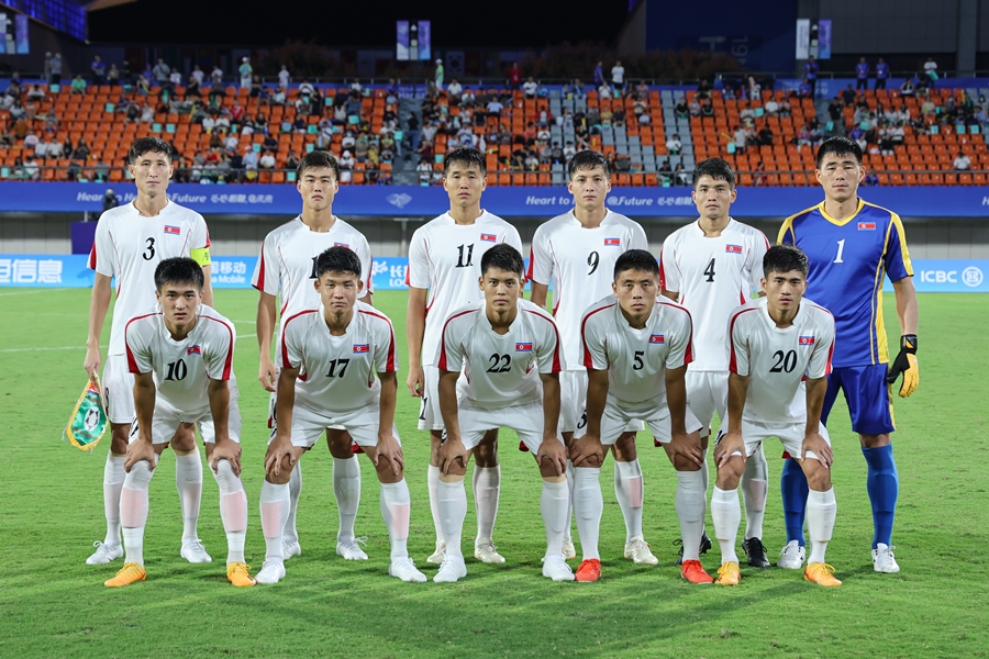 ▲ 북한 축구 대표팀. ⓒ 연합뉴스