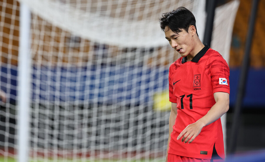 ▲ 21일 태국과 경기에서 4-0 대승을 거둔 한국 선수단. ⓒ연합뉴스