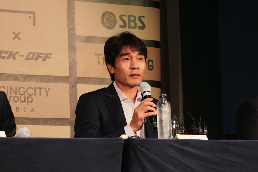 ▲ 22일 레전드 올스타전 기자회견에 참석한 최진철 ⓒ 라싱시티그룹코리아