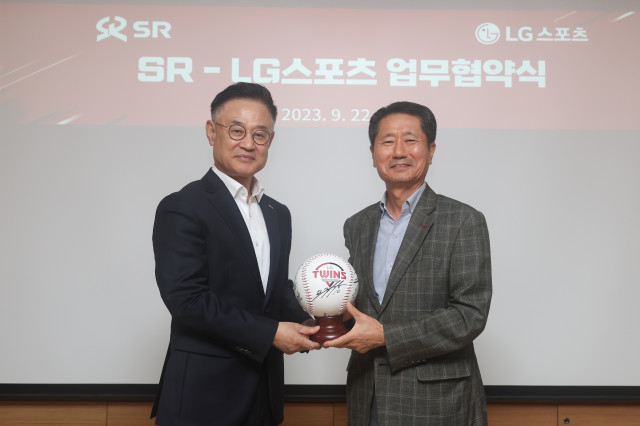 ▲ LG 트윈스-SR 업무협약 ⓒLG 트윈스