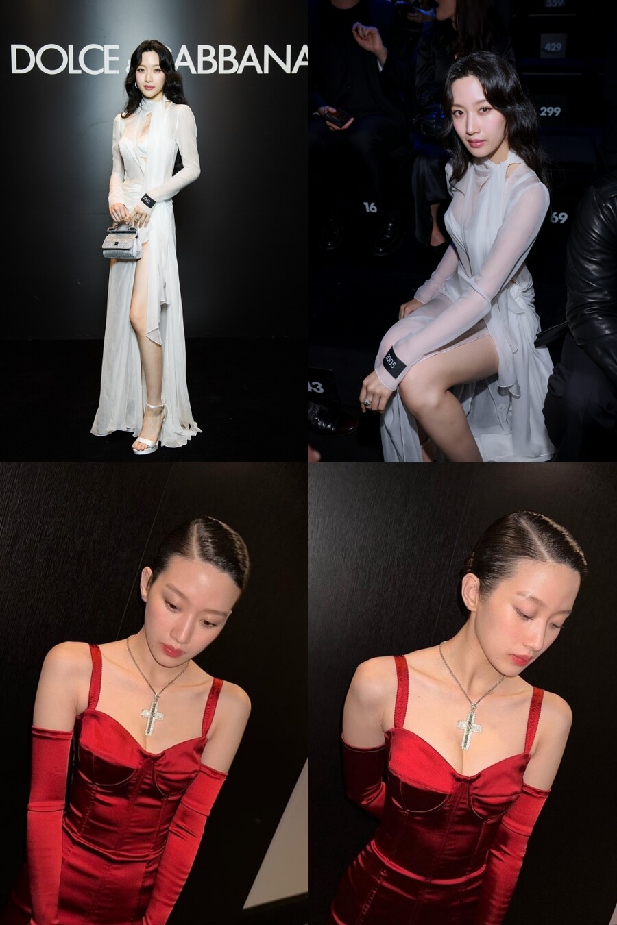 문가영 드레스, 어디까지 파인 거야…파격 시스루