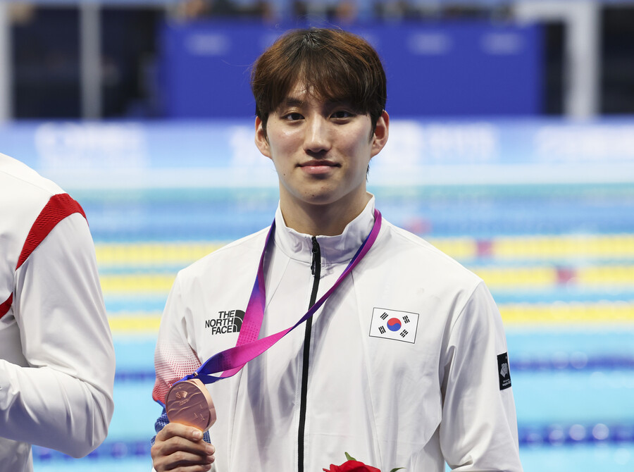 ▲ 최동열은 남자 평영 100m에서 동메달을 획득했다.  ⓒ연합뉴스