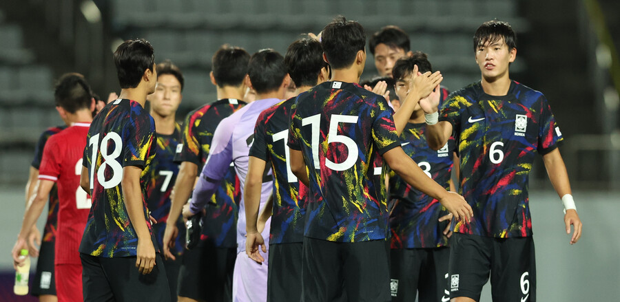 ▲ 한국은 지난 9일 창원에서 키르기스스탄 23세 이하 대표팀을 1-0으로 이겼다. ⓒ연합뉴스