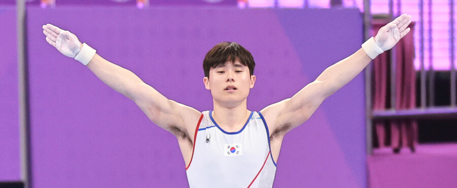 ▲ 2022 항저우 아시안게임 기계체조 마루 국가대표 김한솔   ⓒ연합뉴스