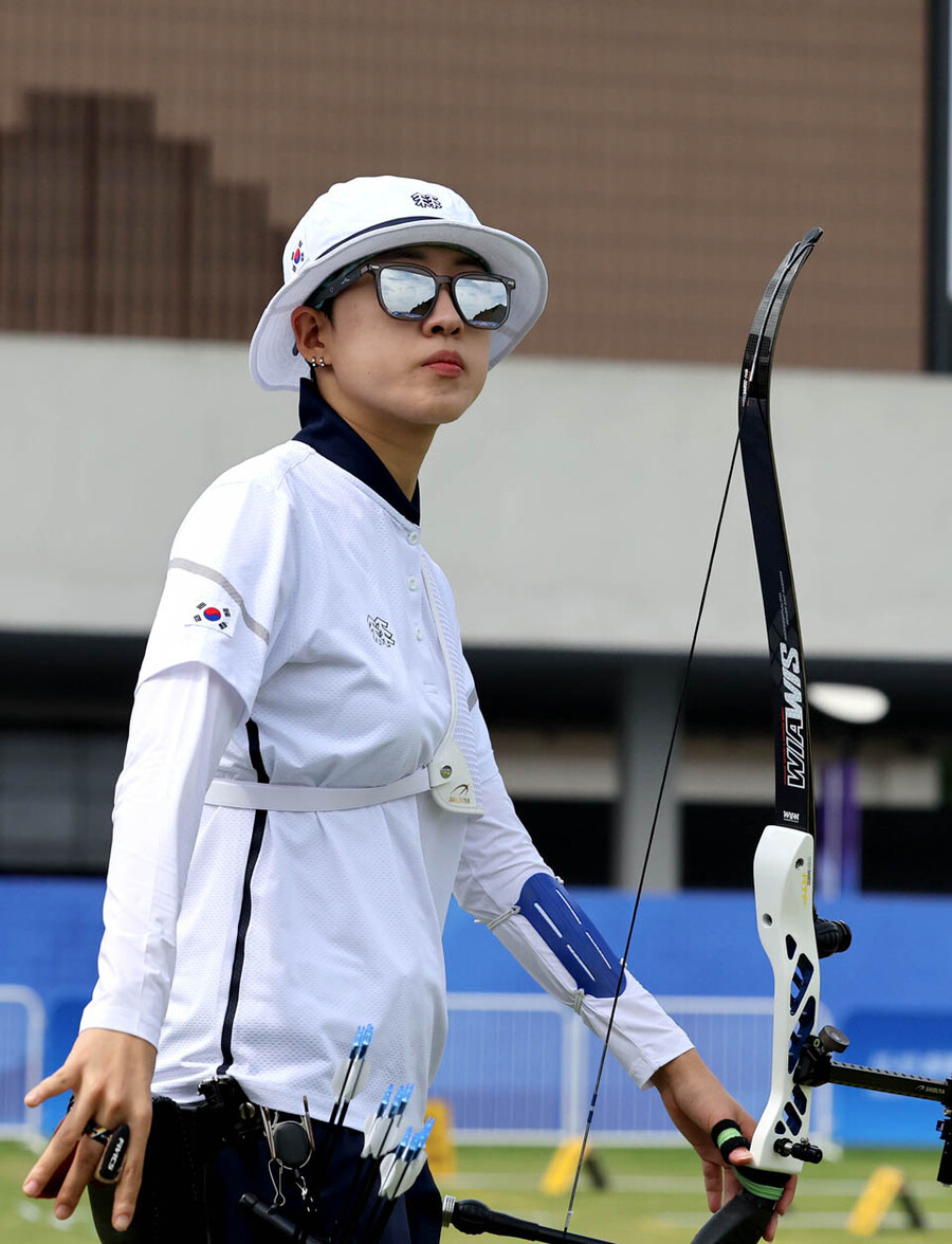 ▲ 2022 항저우 아시안게임 양궁 리커브 여자부 개인전 4강에 오른 안산 ⓒ연합뉴스
