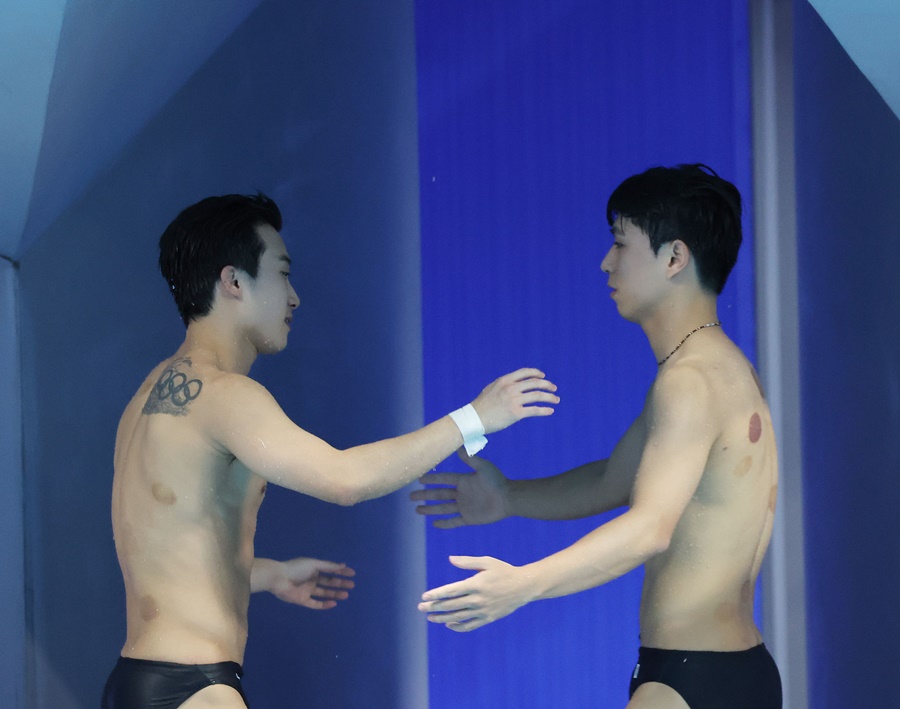 ▲ 다이빙 국가대표 우하람(왼쪽)과 이재경 ⓒ연합뉴스