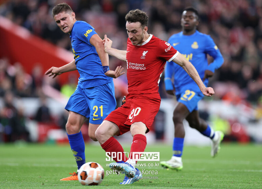 [UEL REVIEW] '흐라번베르흐·조타 골' 리버풀, 위니옹에 2-0 승리…2연승으로 조 선두 유지
