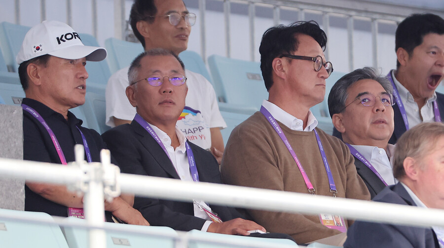 '양궁 발전 이끄는' 정의선 현대자동차그룹 회장, 양궁 金 도전 보러 항저우로