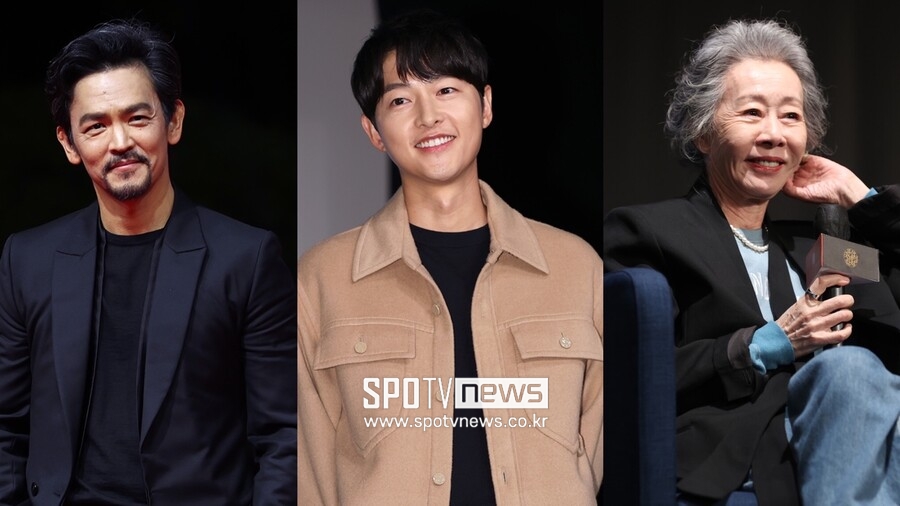 ▲ 존조, 송중기, 윤여정.  ⓒ곽혜미 기자, 연합뉴스